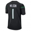 Herren New York Jets Trikot Zach Wilson 1 Nike Schwarz 2021 NFL Draft